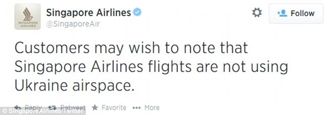 SIA Statement in the aftermath of MH17